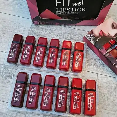 Fitme High Pigmented Velvet Matte Lipstick Set - Long Lasting Smooth Intense Color Lip Makeup Collection