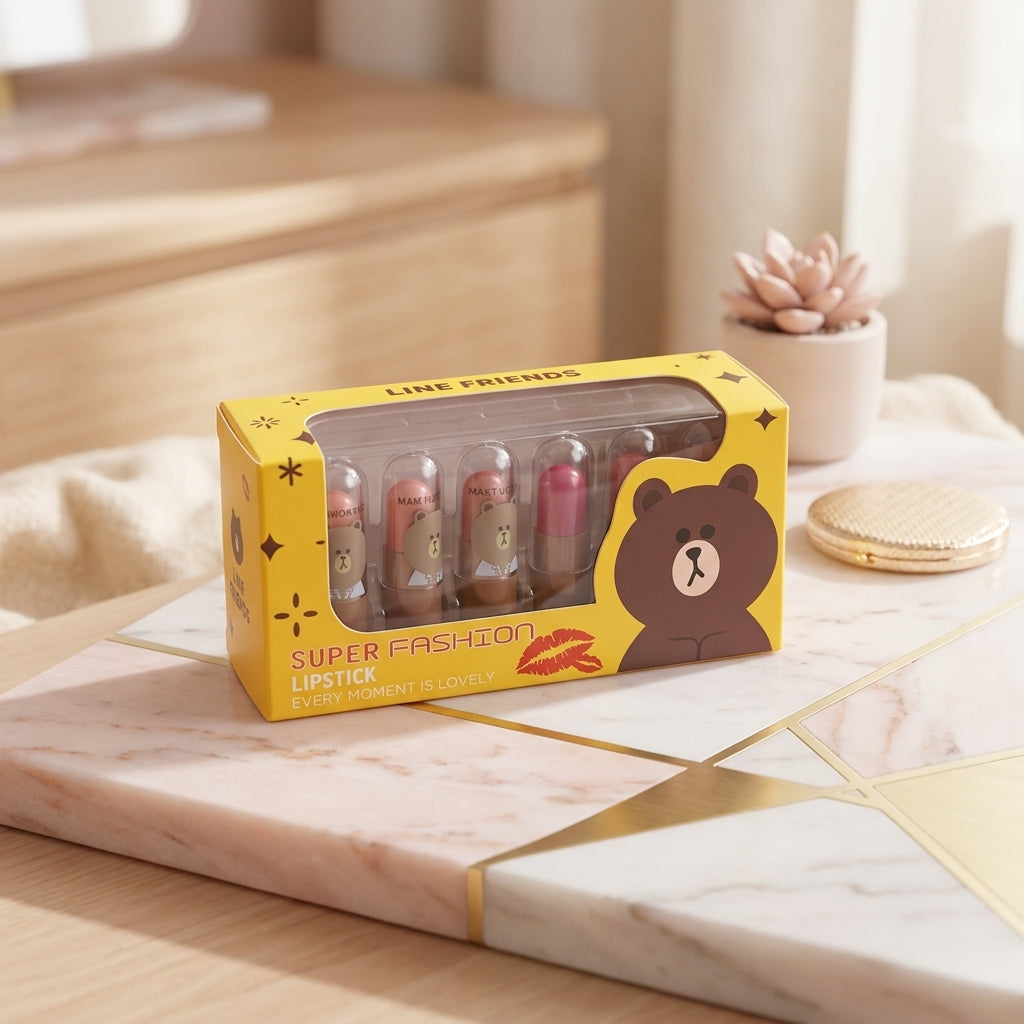 12 Pcs Multicolor Mini Capsule Lipsticks Set