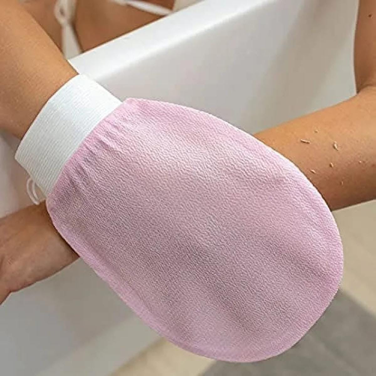Pcs 2 -- Exfoliating Body Gloves For Smooth Soft Skin Daily Bath Routine Dead Skin Removal