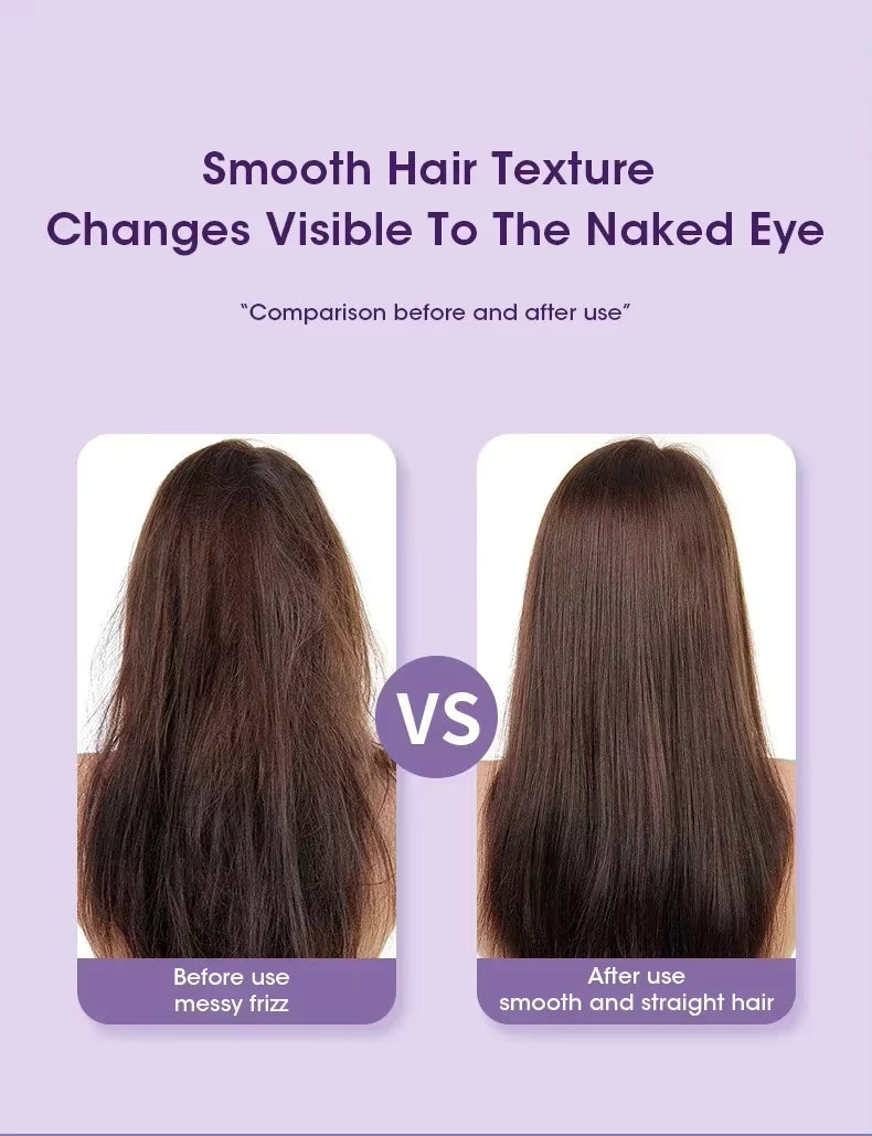 2-in-1 Hair Styling Brush, Straightener, Curler Comb