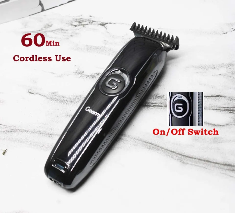 Geemy Original Professional Hair Clipper Trimmer Shaver GM-6050 With Full Accessories Kit