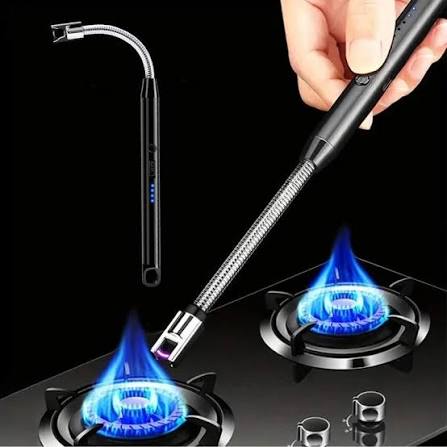 Rechargeable Arc Light Metal | Kitchen USB Arc Lighter With Hanging Hook
