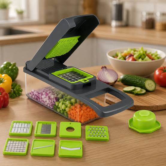 16-in-1 Multi-Functional Vegetable Chopper, Dicer & Slicer with Storage Container